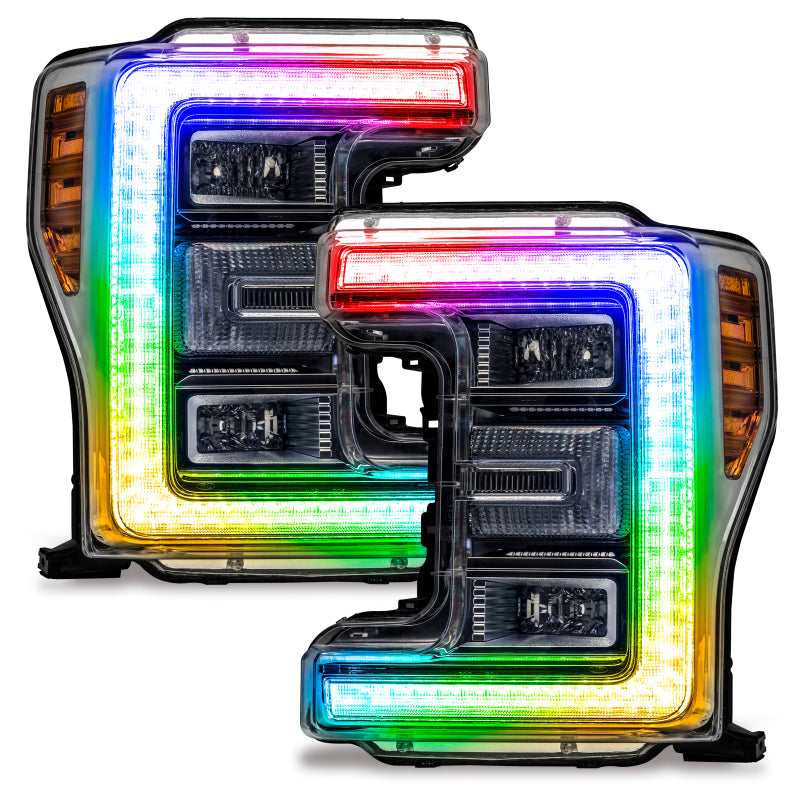 Oracle 17-19 Ford F-250/F-350 Superduty Headlight DRL Kit - ColorSHIFT w/ 2.0 Cntrl