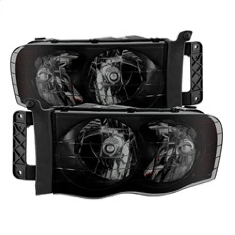 xTune Dodge Ram 1500 02-05 Amber Crystal Headlights HD-JH-DR02-AM-BSM