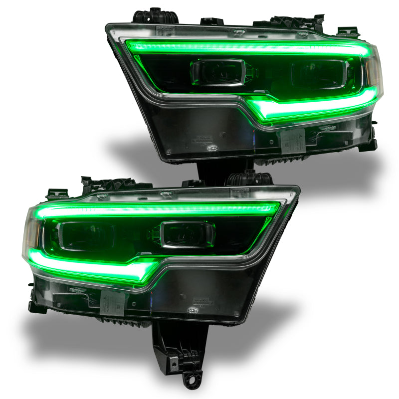 Oracle 19-21 RAM 1500 Projector LED Headlight DRL Kit - ColorSHIFT RGBW+A w/o Cntrl