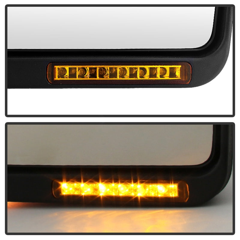 xTune Ford F150 07-14 Power Heated Amber LED Signal OE Mirror Left MIR-03349EH-P-L