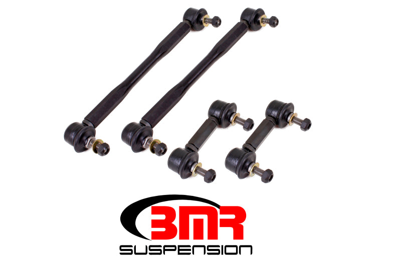 BMR 14-17 Chevy SS Front and Rear Sway Bar End Link Kit - Black BMR Suspension