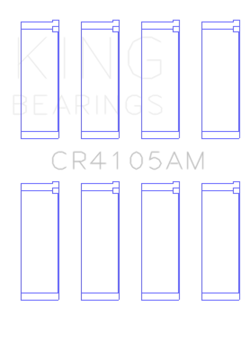 King Engine Bearings Mazda FS-DE L4/FP L4/FS L4 DOHC 16 Valve (Size +0.5) Rod Bearing Set