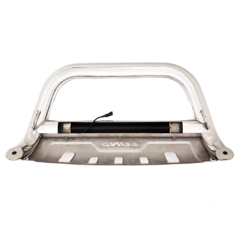 Lund 19-22 Chevrolet Silverado 1500 (Excl. 2019 LD) Bull Bar w/Led Light Bar - Polished
