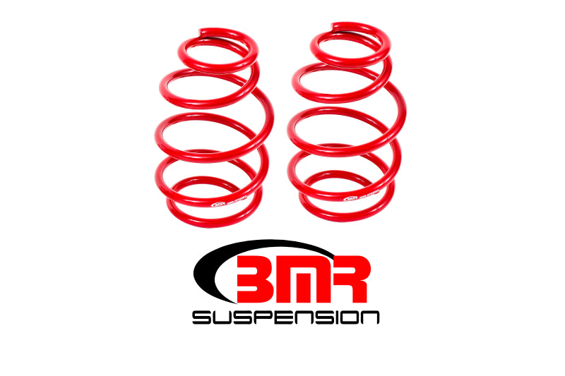 BMR 10-15 5th Gen Camaro V8 Front Lowering Springs - Red BMR Suspension