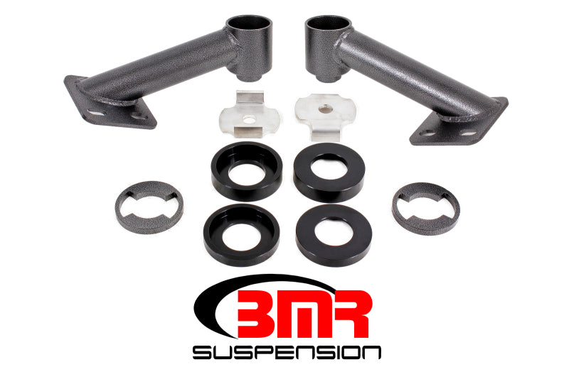 BMR 15-17 S550 Mustang Cradle Bushing Lockout Kit - Black Hammertone BMR Suspension