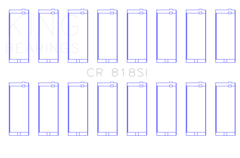 King Engine Bearings AMC / JEEP 290, 304, 360 16V Connecting Rod Bearing Set