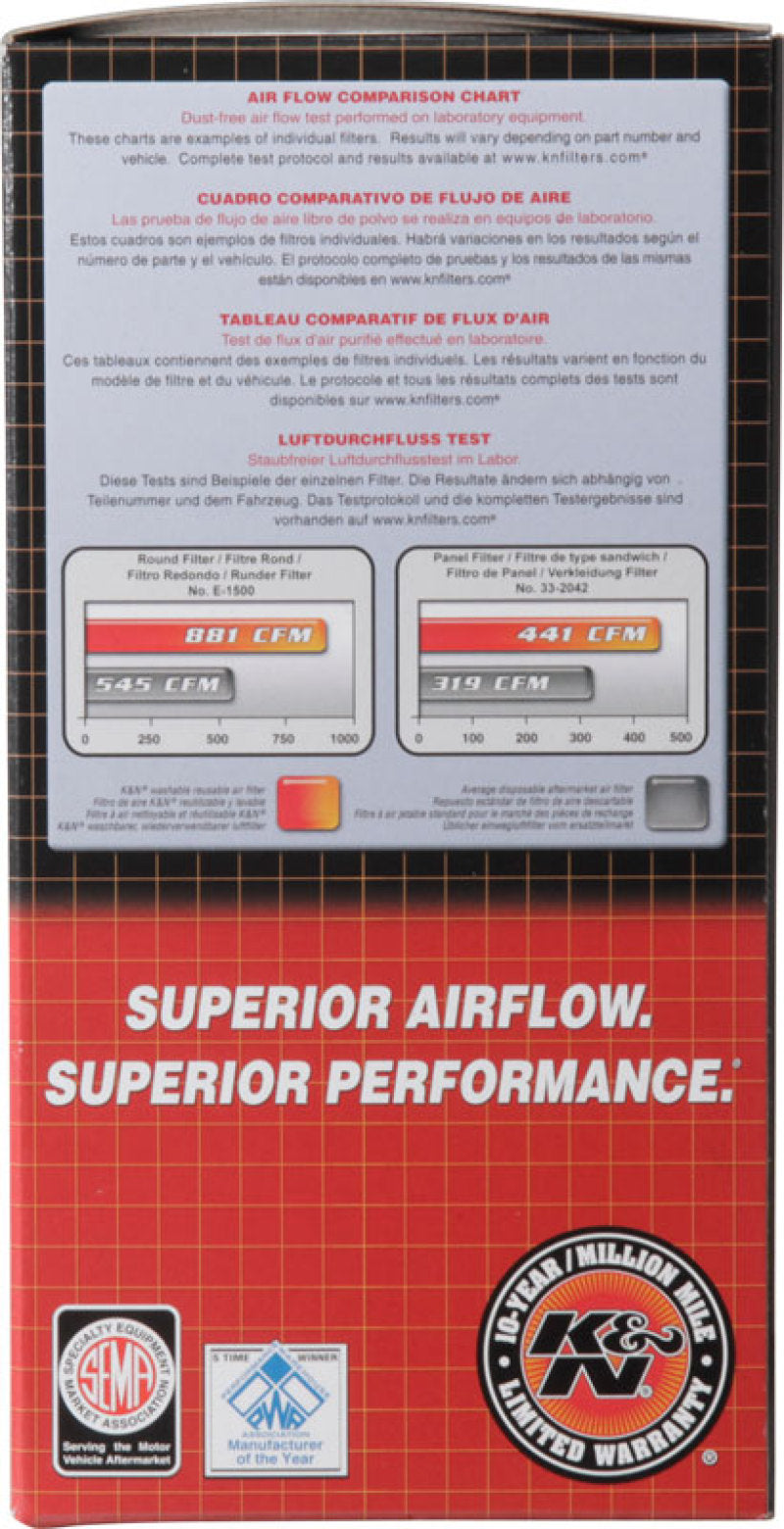 K&N KTM 125/200/250/300/380/400/450/520/525/540/560 (Various Years/Models) Replacement Air Filter