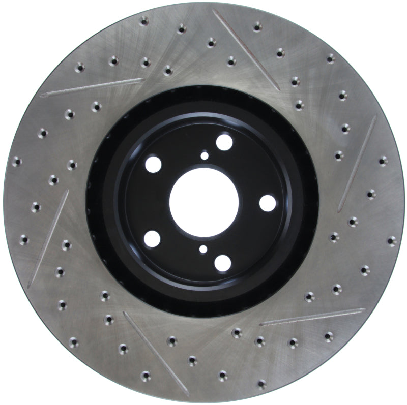 StopTech 14 Lexus IS Slotted & Drilled Front Right Rotor