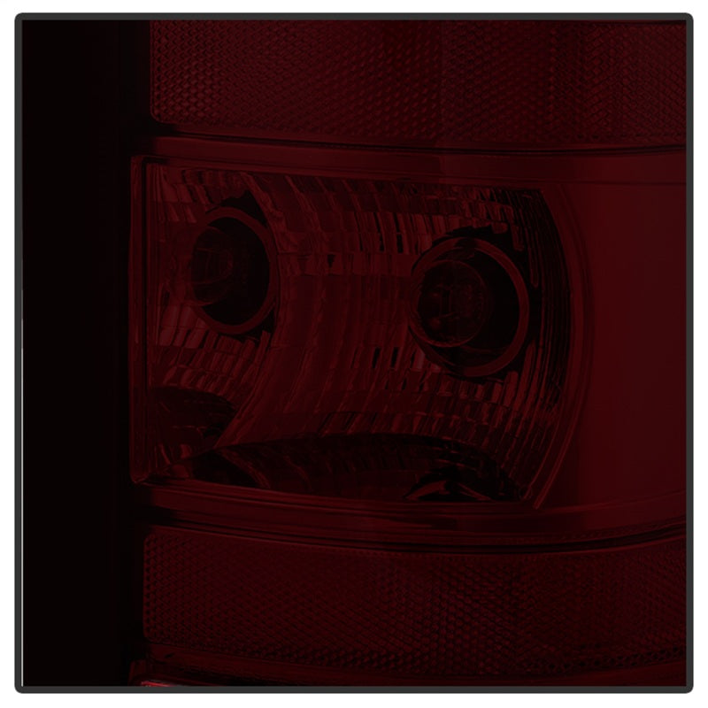 xTune GMC Sierra 2007-2013 OEM Style Tail Light Red Smoked ALT-JH-GS07-OE-RSM