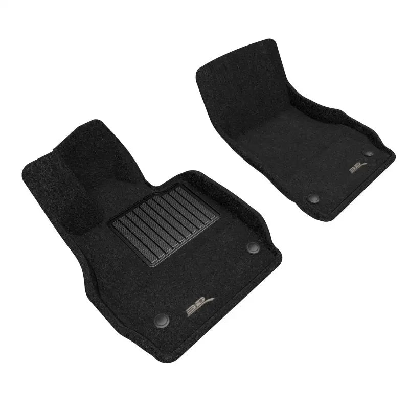 3D MAXpider 20-23 Chevrolet Corvette C8 Elegant R1 Floormat Set - Black 3D MAXpider