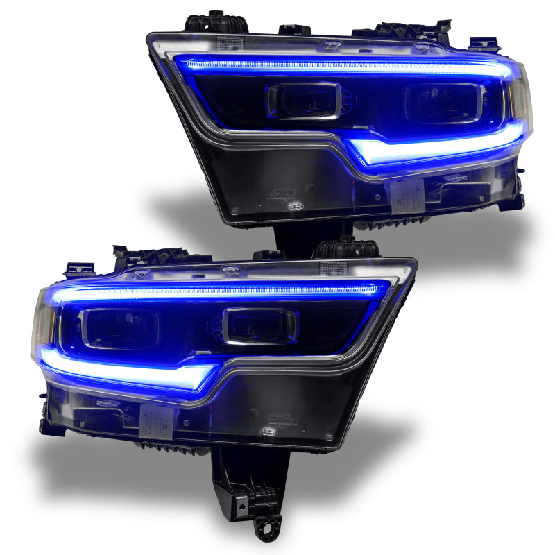 Oracle 19-21 RAM 1500 Projector LED Headlight DRL Kit - ColorSHIFT RGBW+A w/o Cntrl