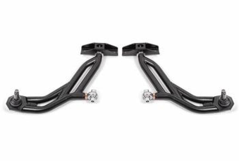 BMR 10-14 Ford Mustang Adj. Lower A-Arms w/ Delrin/Rod End / 19mm Tall Ball Joint - Black Hammertone BMR Suspension