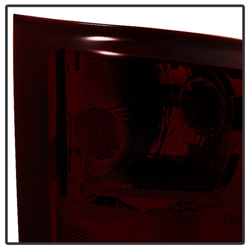 xTune GMC Sierra 07-13 OEM Tail Lights Dark Red ALT-JH-CSIL07-OE-RSM