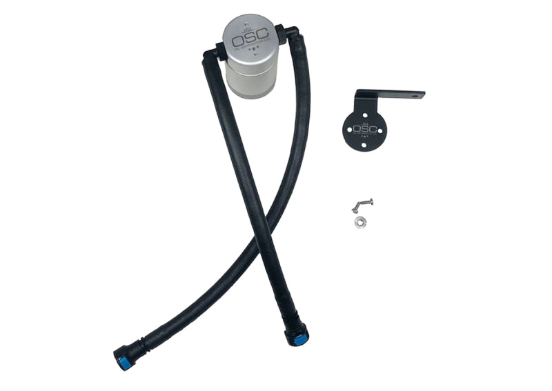 J&L 19-25 Chevrolet Silverado/GMC Sierra 1500 5.3L V8 Driver Side Oil Separator 3.0 - Clear Anodized