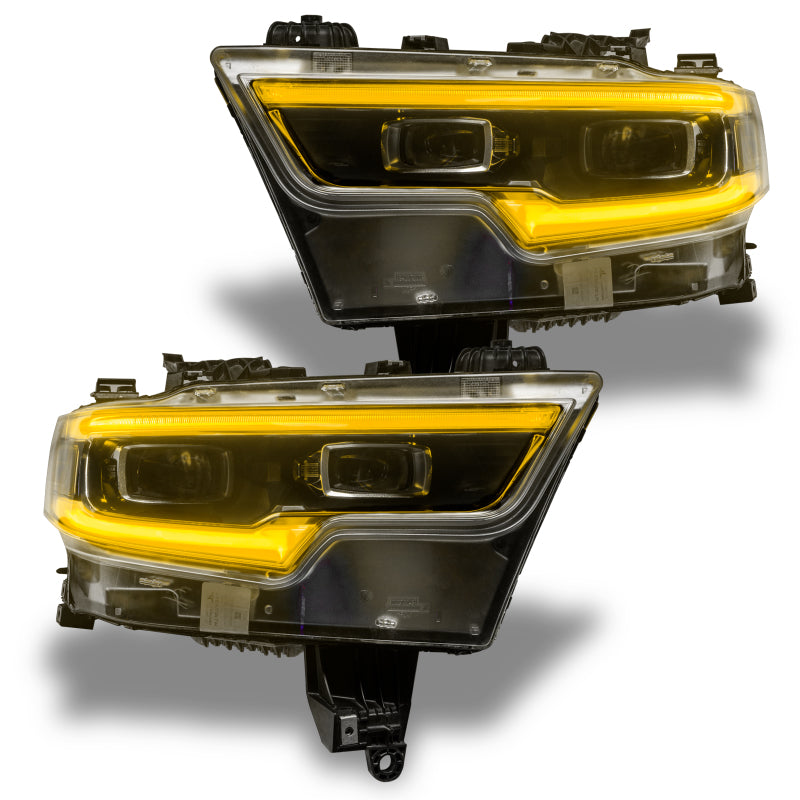 Oracle 19-21 RAM 1500 Projector LED Headlight DRL Kit - ColorSHIFT RGBW+A w/o Cntrl