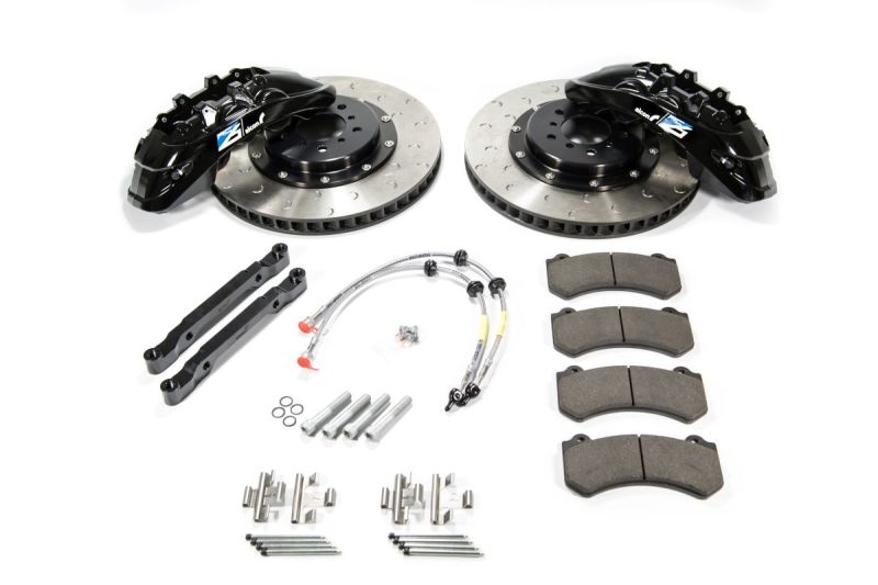 Alcon 2009+ Nissan GT-R R35 412x36mm Rotor 6 Piston Caliper RC6 Front Axle Kit - Sky Blue