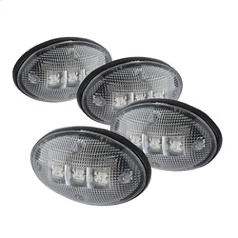 xTune Ford Superduty F250-F550 99-10 Dually Fender LED Side Fender Lights Clear ACC-LED-FDSD99-SL-C