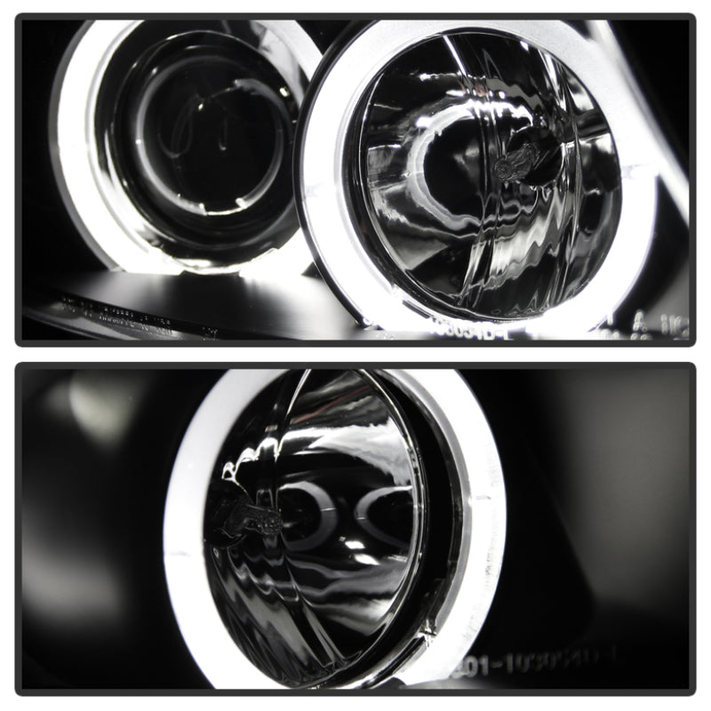 Spyder BMW E90 3-Series 06-08 Projector LED Halo Amber Reflector Rplc Bulb Blk PRO-YD-BMWE9005-AM-BK
