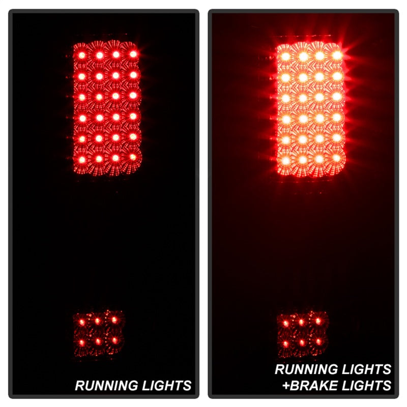 xTune Ford F150 Styleside 04-08 LED Tail Lights Red Clear ALT-ON-FF15004-LED-RC