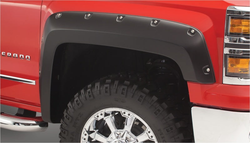 Bushwacker 2019 Ford Ranger Fleetside Pocket Style Flares 2pc Front - Black