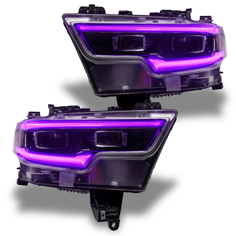 Oracle 19-21 RAM 1500 Projector LED Headlight DRL Kit - ColorSHIFT RGBW+A w/o Cntrl