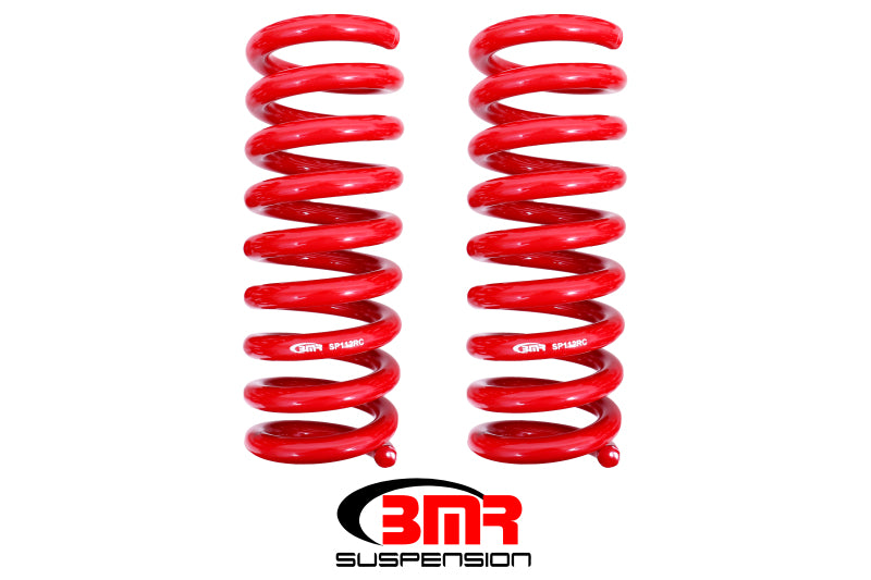 BMR 08-18 Dodge Challenger Rear Lowering Springs 1.25in Drop Performance Version - Red BMR Suspension