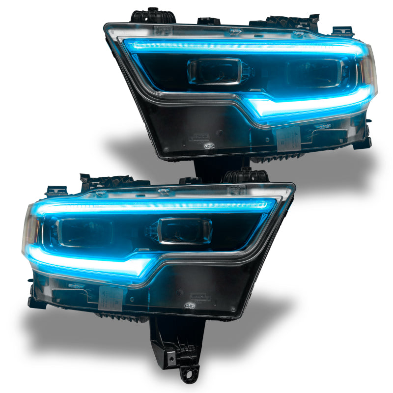 Oracle 19-21 RAM 1500 Projector LED Headlight DRL Kit - ColorSHIFT RGBW+A w/o Cntrl