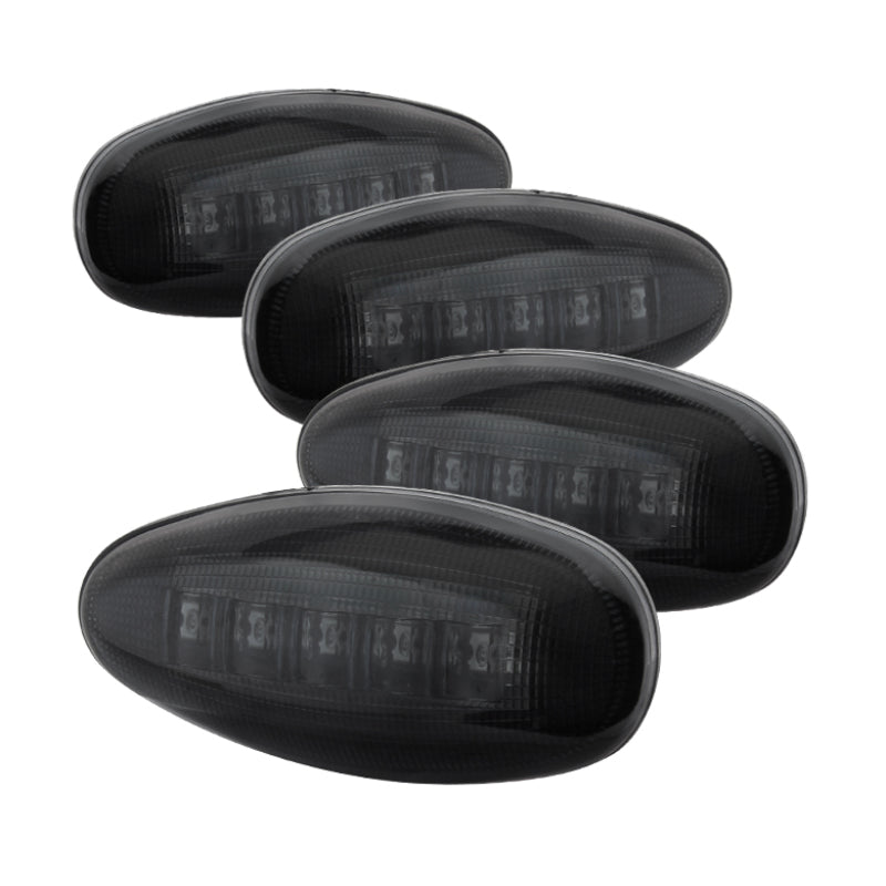 xTune Chevy Silverado 99-13 Dually 2 Red LED Amber LED Side Fender Lights Smoke ACC-LED-GMD99-SL-SM