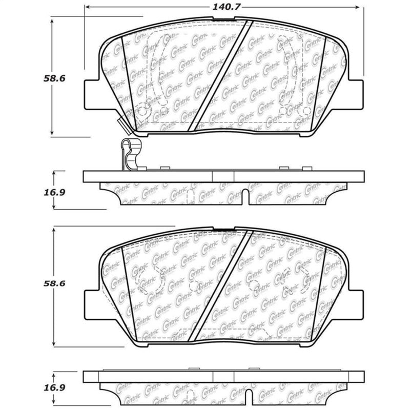 StopTech 11-15 Kia Optima Street Touring Front Brake Pads