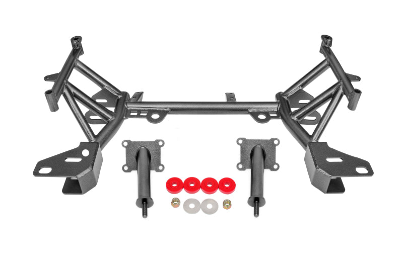 BMR 93-02 4th Gen F-Body K-member Low Mount Turbo LS1 Motor Mounts Pinto Mounts - Black Hammertone BMR Suspension