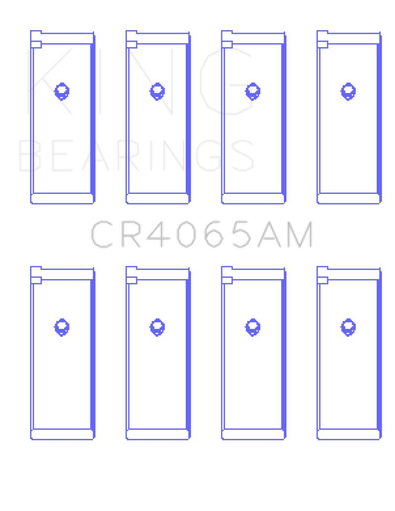 King 91-04 Nissan 146CI/2.4L KA24DE L4 / 89-97 146CI/2.4L KA24E L4 (Size +0.25) Rod Bearing Set