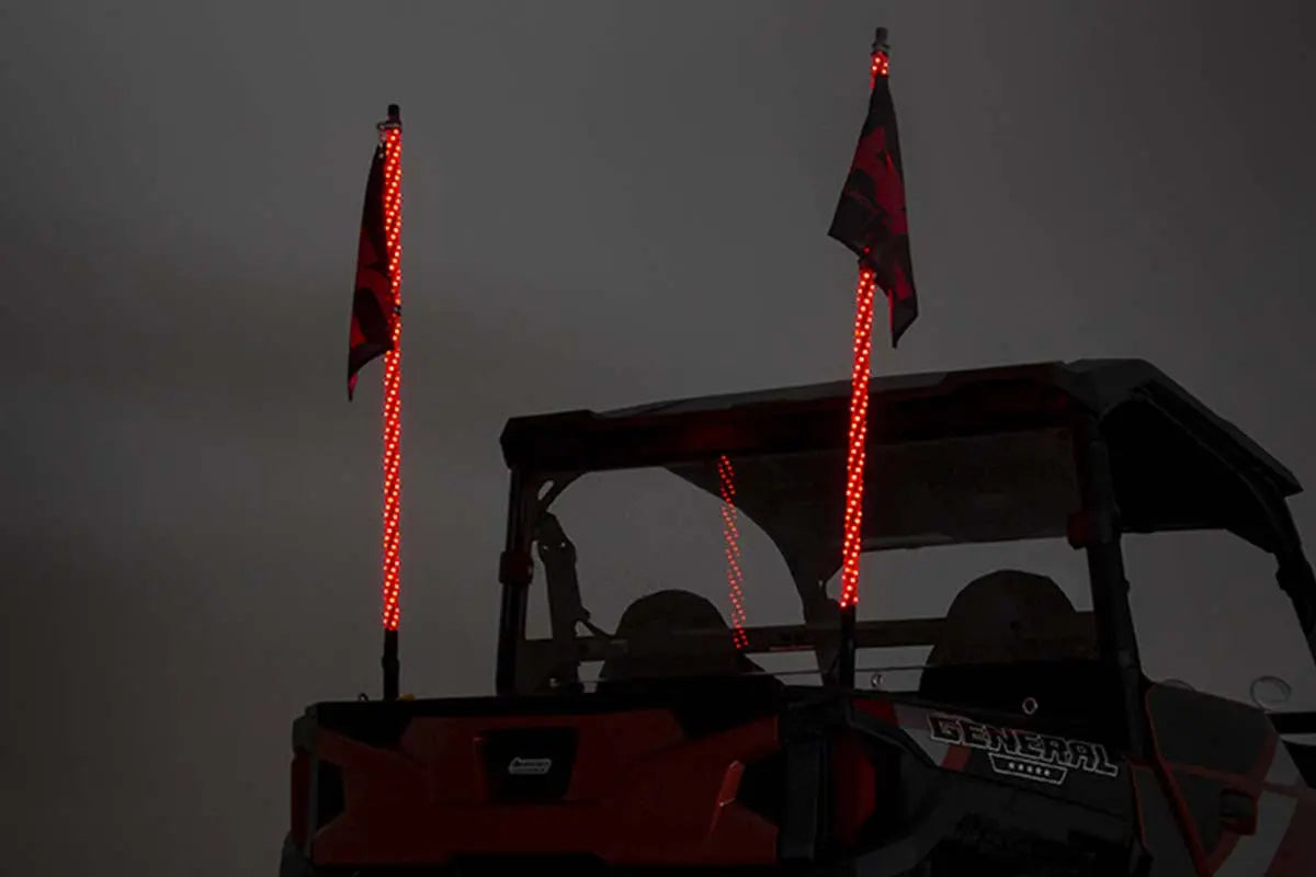 MULTI-COLOR LED WHIP | 4' LONG | PAIR Platinum High Performance Solutions, LLC.