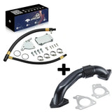 SPELAB 2011-2016 GMC Chevy LML 6.6L Duramax EGR Valve Cooler Delete Kit Black Off Plate