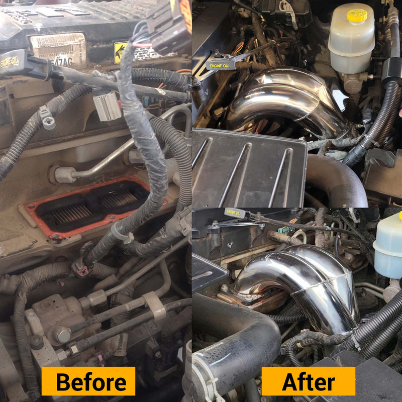 TruckTok 2007-2018 6.7L Dodge RAM 2500 3500 Cummins Diesel 3.5inch High Flow Intake Manifold Elbow Tube Horn TruckTok