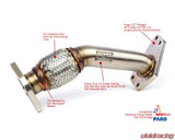 GrimmSpeed Up Pipe Subaru Impreza WRX STI Forester XT Legacy GT 2004-2021 GRM3001