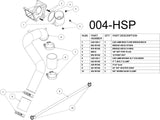 HSP Max Flow Bridge and Cold Side Tube Behind ALT, 2006-2010 Chevrolet / GMC 6.6L Duramax, LBZ LMM HSP Diesel