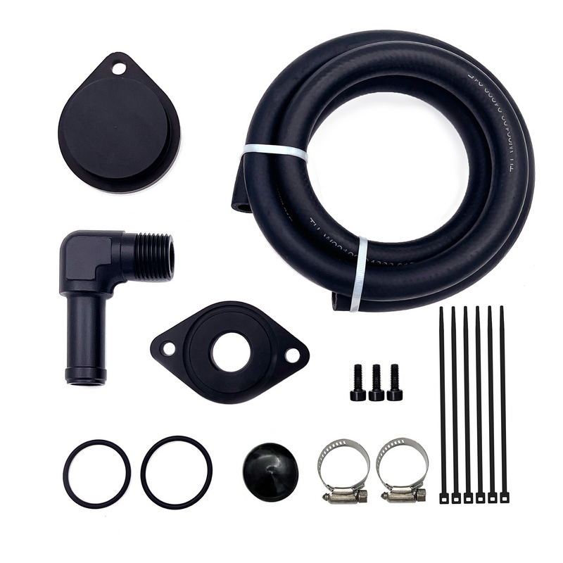 TruckTok 2011-2023 6.7L Ford Powerstroke CCV/PCV Reroute/Delete Engine Ventilation Kit