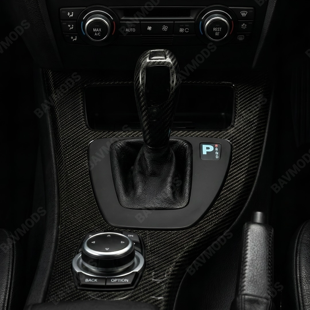 BAVMODS® Digital Gearshift Indicator Conversion Kit for BMW E9X 3 Series (Right Hand Drive, EU & Asia Models) | LCD Display + Included Replacement Trim Panel BAVMODS®