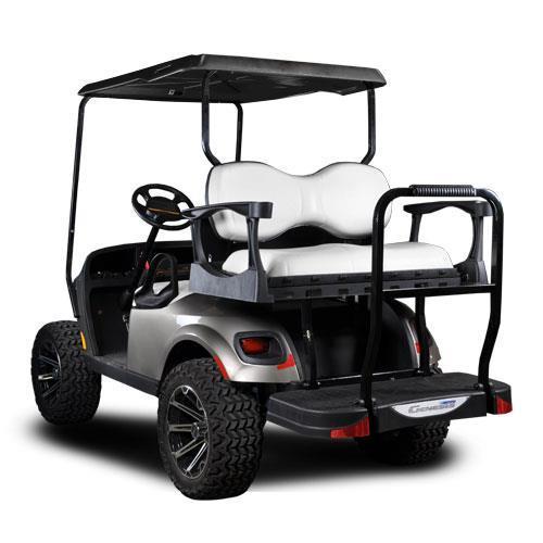 Madjax G250 Steel Seat Kit w/ Deluxe White Cushions for EZGO TXT