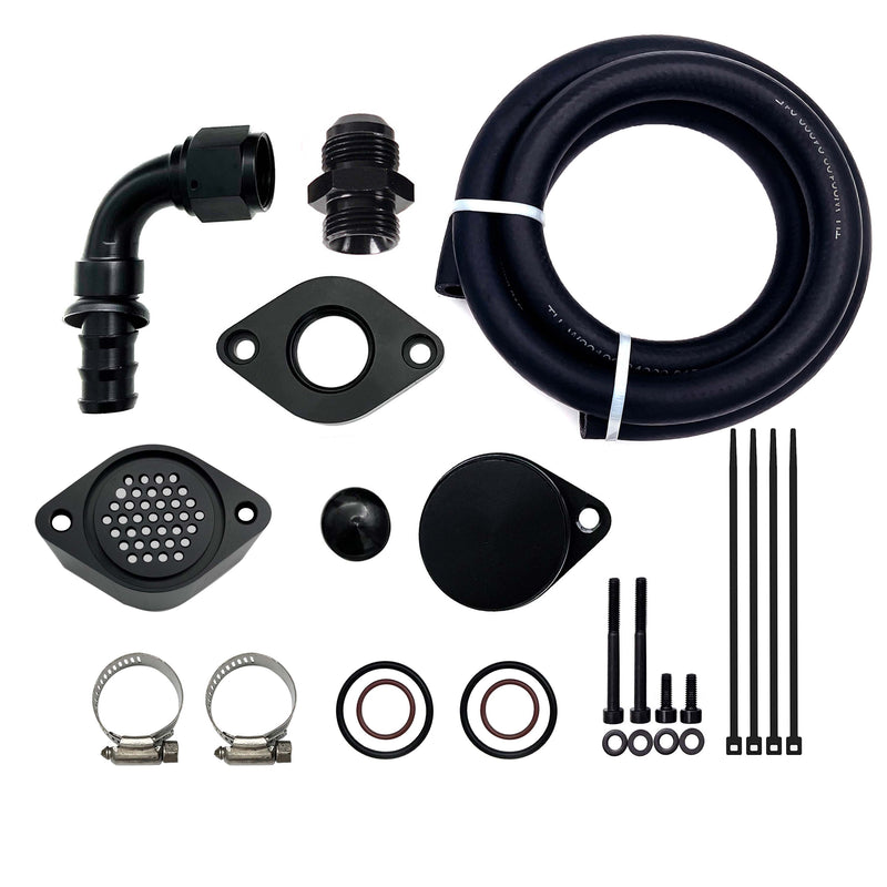 TruckTok 2011-2023 6.7L Ford Powerstroke CCV PCV Reroute Engine Ventilation Kit