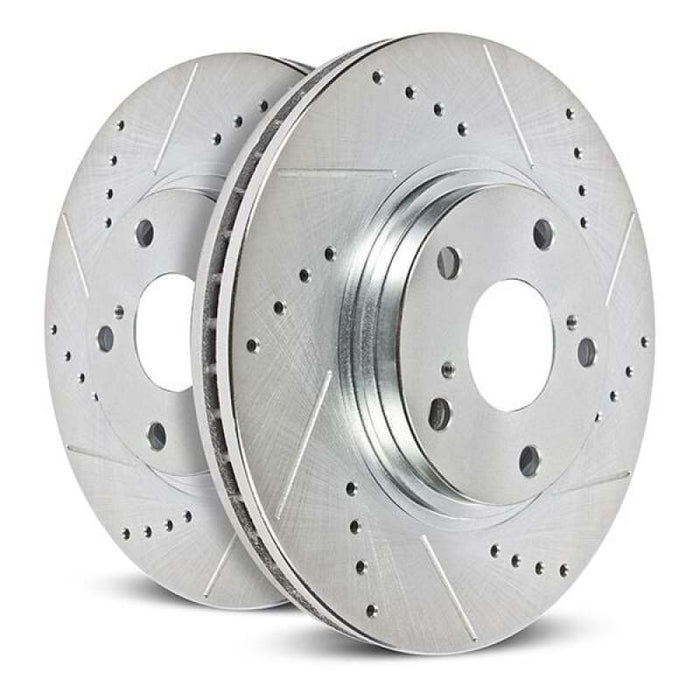 Power Stop 20-22 Honda CR-V Front Drilled & Slotted Rotor (Pair)