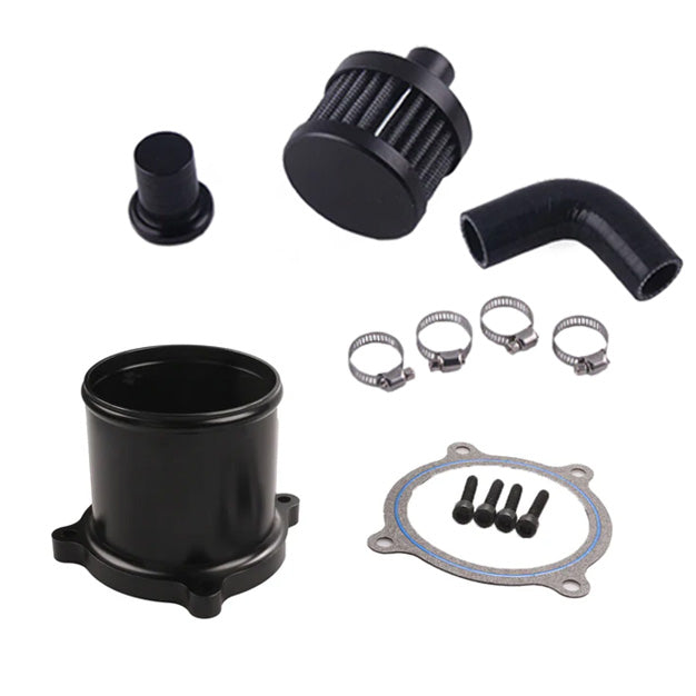 TruckTok 2007.5-2018 6.7L Dodge Ram Cummins 2500 3500 Diesel CCV Black Crankcase Ventilation & EGR Valve Delete Kit