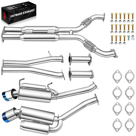 2003-2009 Nissan 350Z 3.5L Cat Back Exhaust w/ 4.5 Inches Dual Burnt Tips
