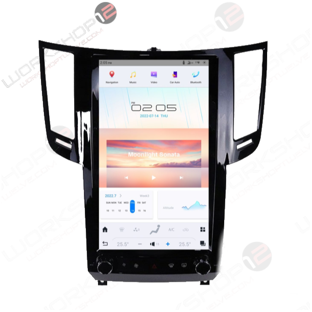 Infiniti FX50 2009-2017 Workshop 12 Tesla-Style Screen Workshop 12