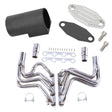 TruckTok 1987-1996 5.8L Ford V8 Long Tube Header & EGR Block Off delete Kit w/Simulator TruckTok