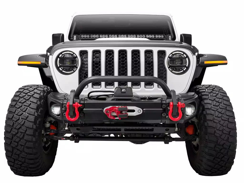 Rugged Ridge Arcus Front Bumper Set w/ Overrider I '18- '24 Jeep JL Wrangler / '20- '24 Jeep JT Gladiator