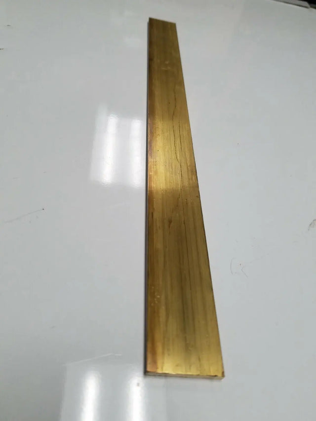 1/8" x 1" C360 BRASS FLAT BAR 36" long Solid .125" Plate Mill Stock H02 AC/DC Wire And Supply