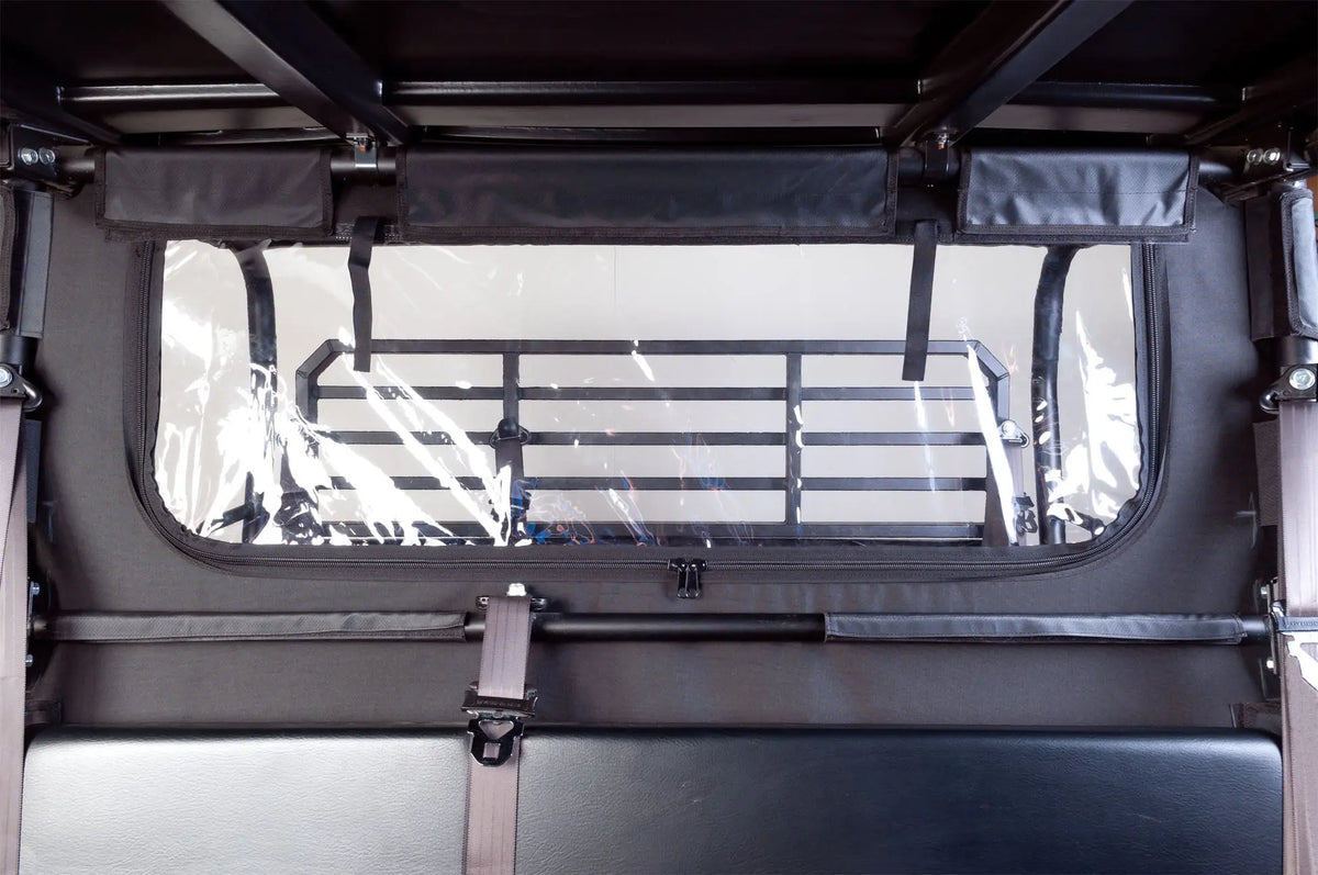 Seizmik 50-04028KIT Soft Rear Windshield & Dust Panel for Kawasaki Mule Pro FX/FXT - main view