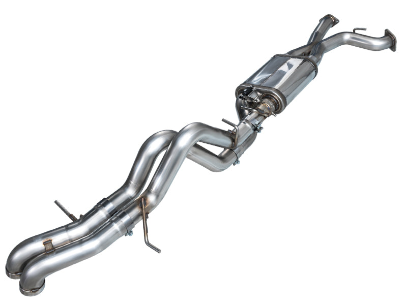 AWE Tuning SwitchPath Cat Back Exhaust with Dual BashGuards, 3-Inch Mandrel-Bent Stainless Steel and No Tips | 2022+ Ford Bronco Raptor