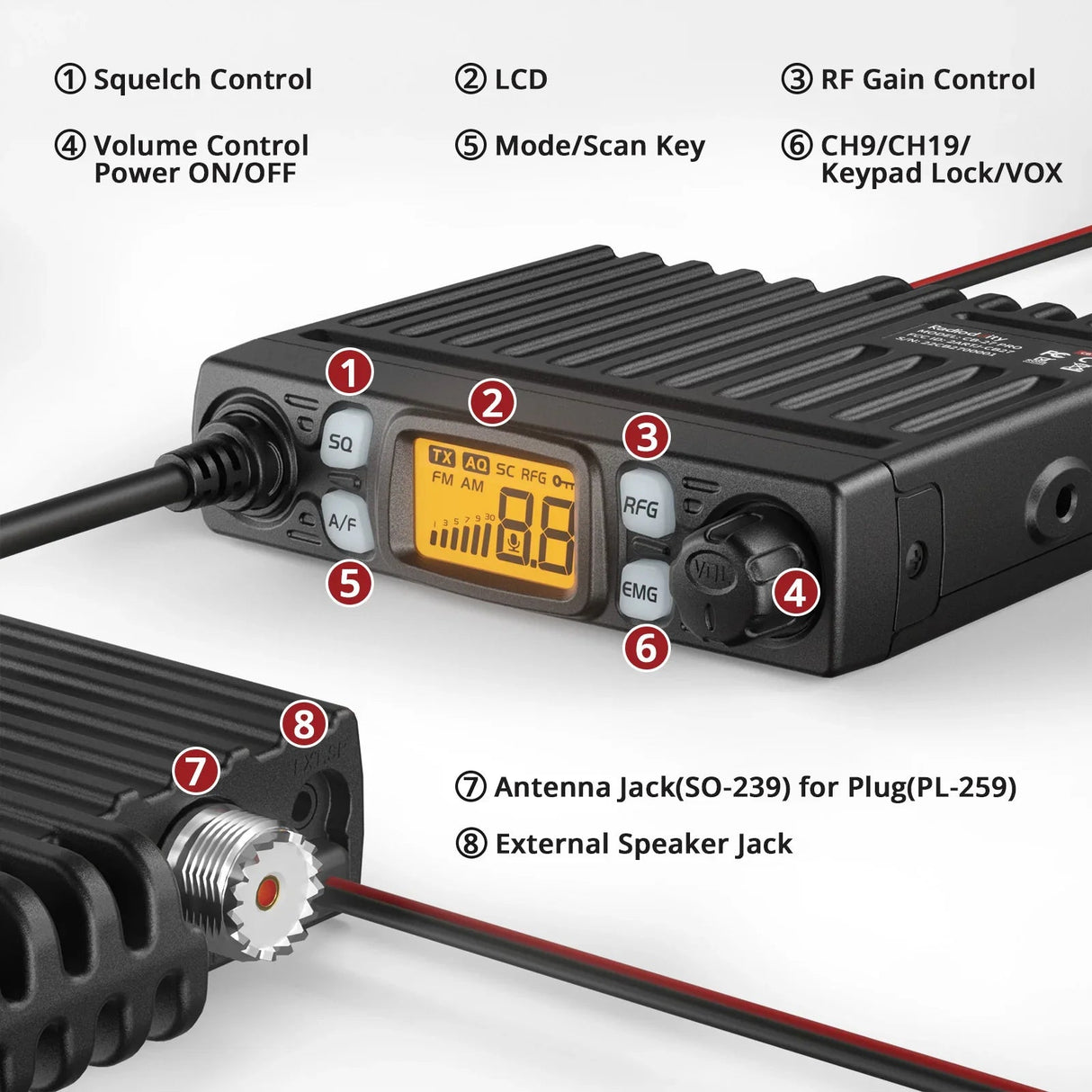 Radioddity CB-27 Pro CB Radio Radioddity